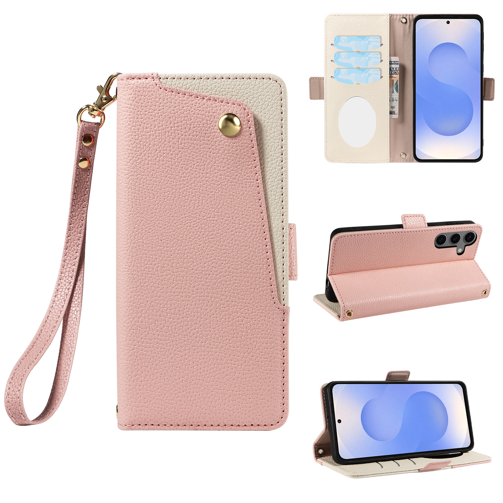 Samsung Galaxy Strap - Makeup Mirror Strap Bag Cards Solt