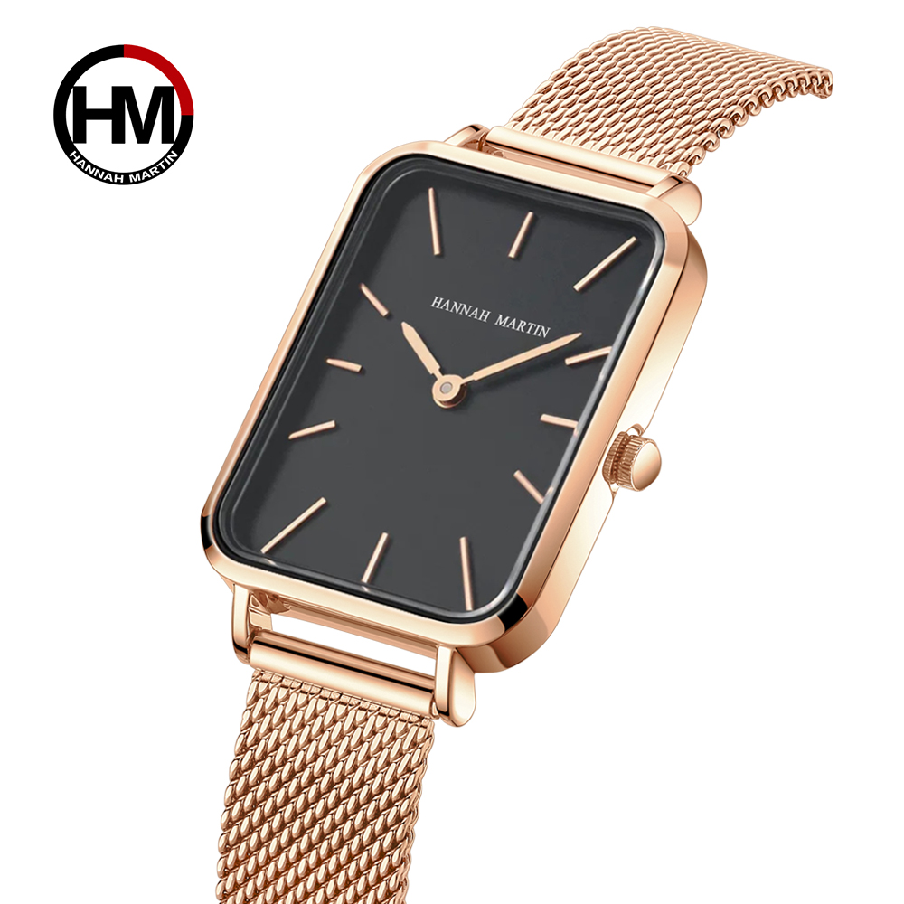 Mesh Stainless Strap - Rectangle Ultrathin Nordic Simple Style Japan