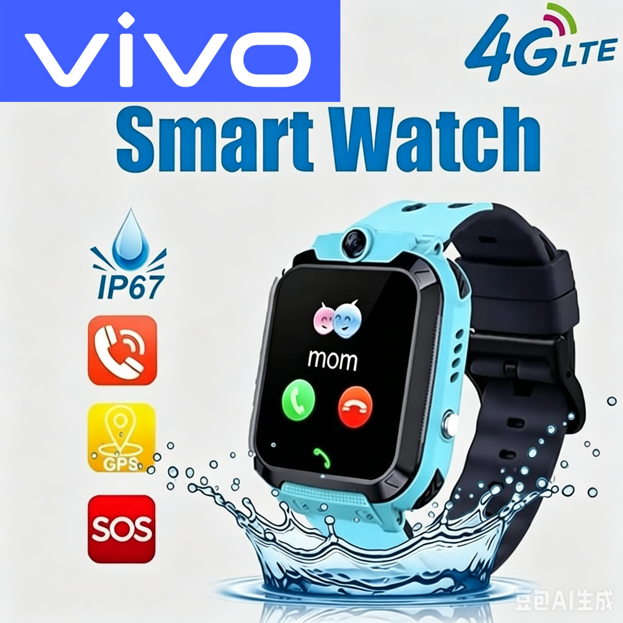 Smartwatch Watches For Kid Boy With Gps - VIVO 4G Kids Smart Watch SOS