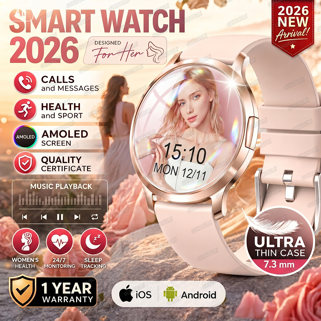 Smartwatch Digital Watches For Women - 2026 New Ultra-thin Smart Watch For