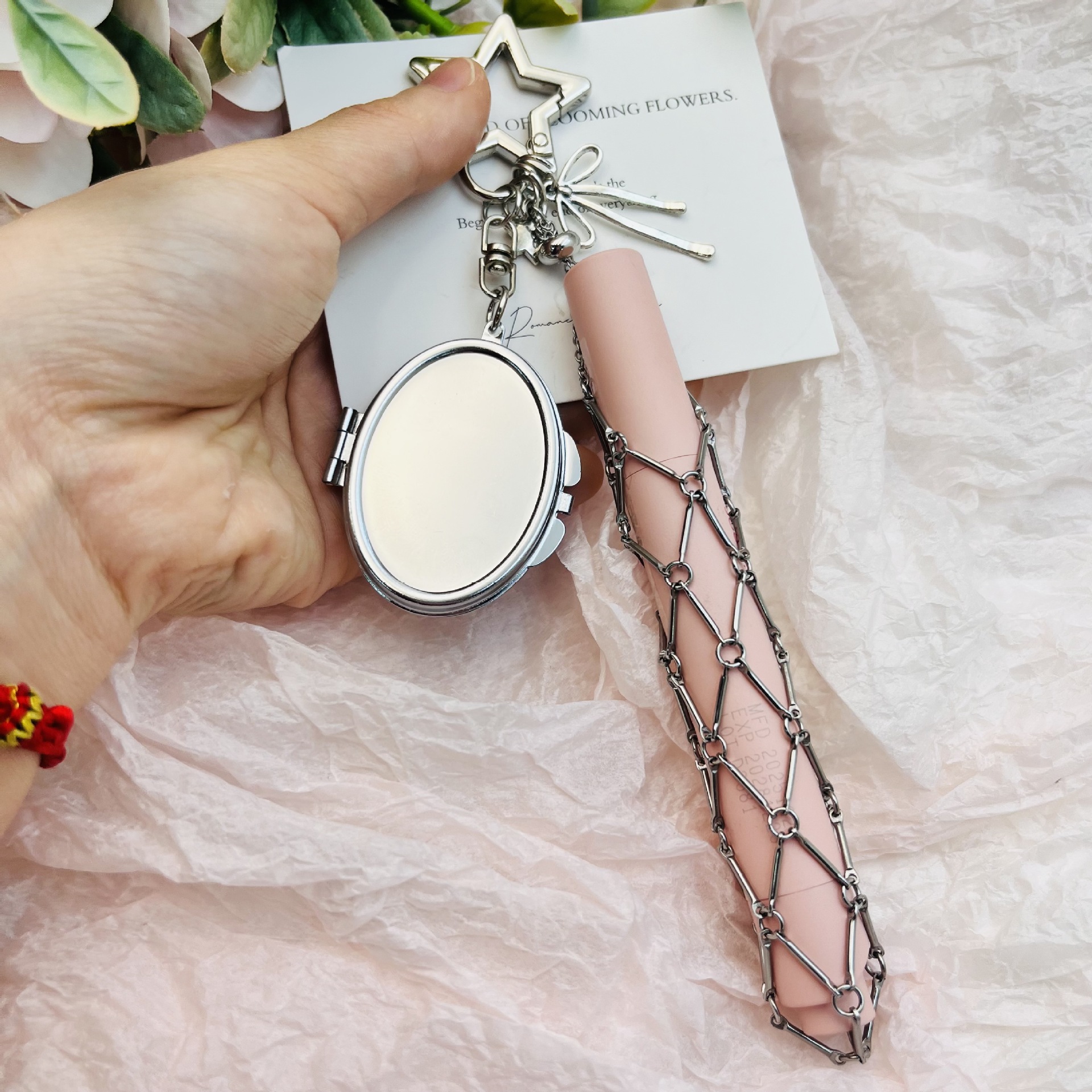 Mesh Stainless Strap - INS Stainless Steel Mesh Custom Keychain