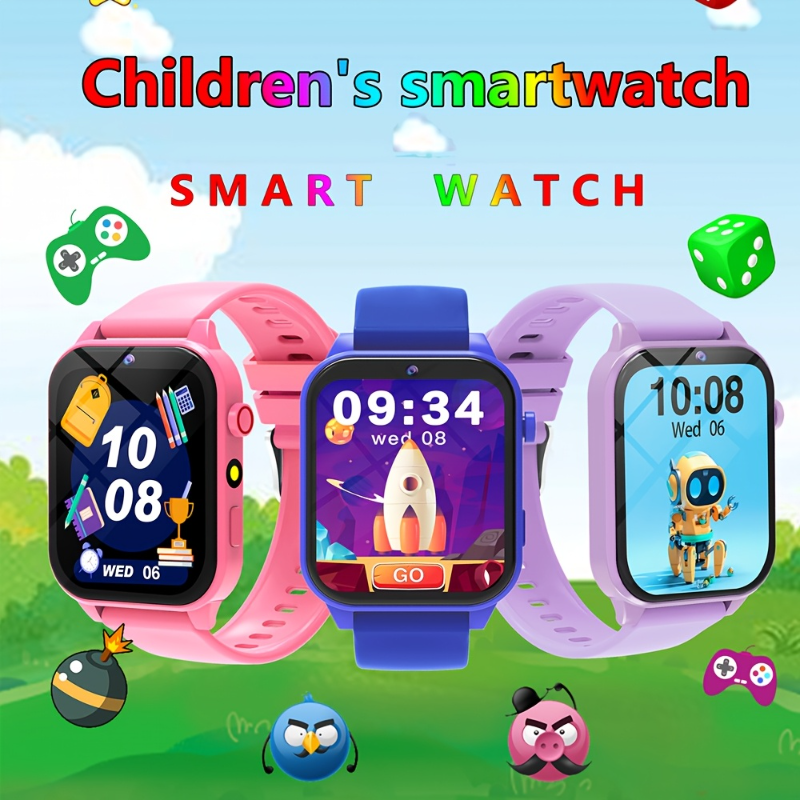 Smartwatch Digital Watches For Kid Girl - Kids Smart Watch, Multiple Puzzle Games,