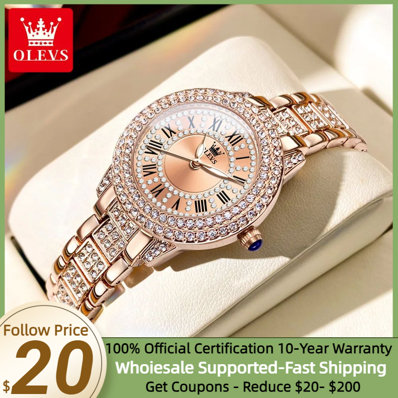 OLEVS 9943 Original Diamond Wa - Minimalist Thin Watch ulasan dan harga