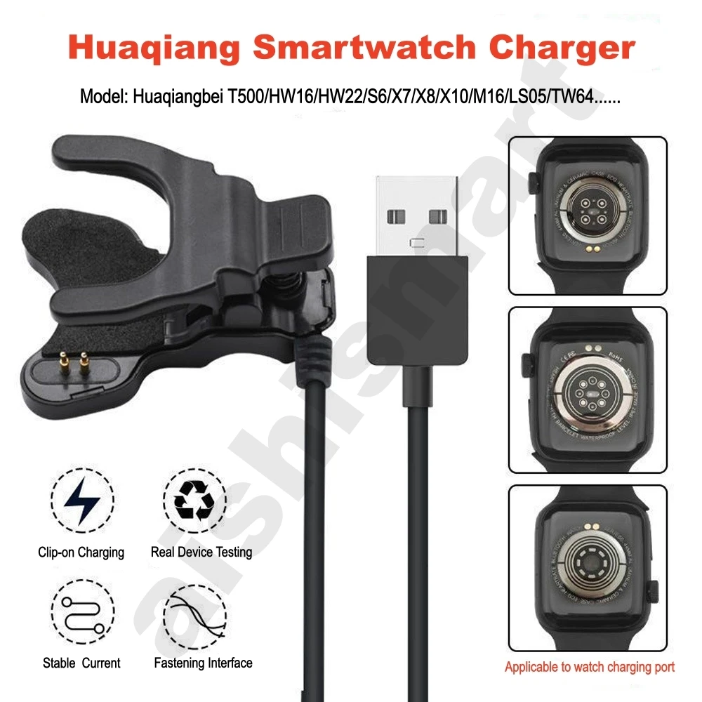 Clip Charger 2pin 3pin 3mm 4mm - Watch X7 ulasan dan harga