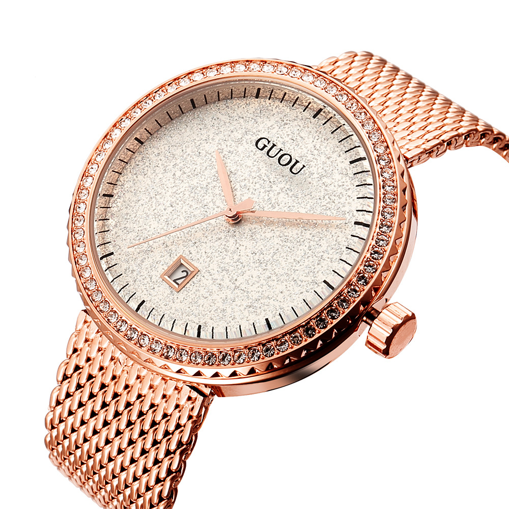 Guou Fashion Simple Mesh Retro - Mesh Stainless Strap ulasan dan harga