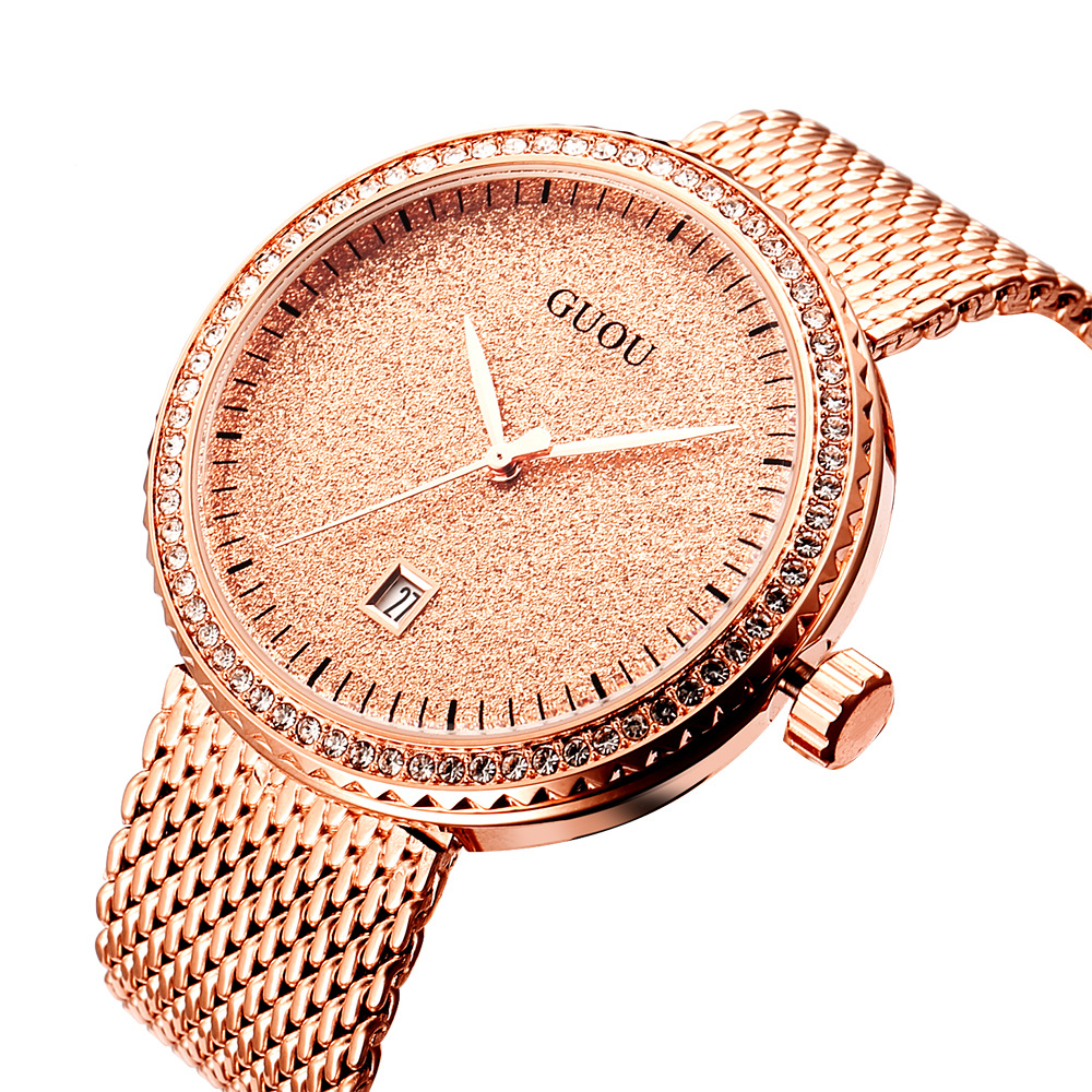 Guou Fashion Simple Mesh Retro - Mesh Stainless Strap ulasan dan harga