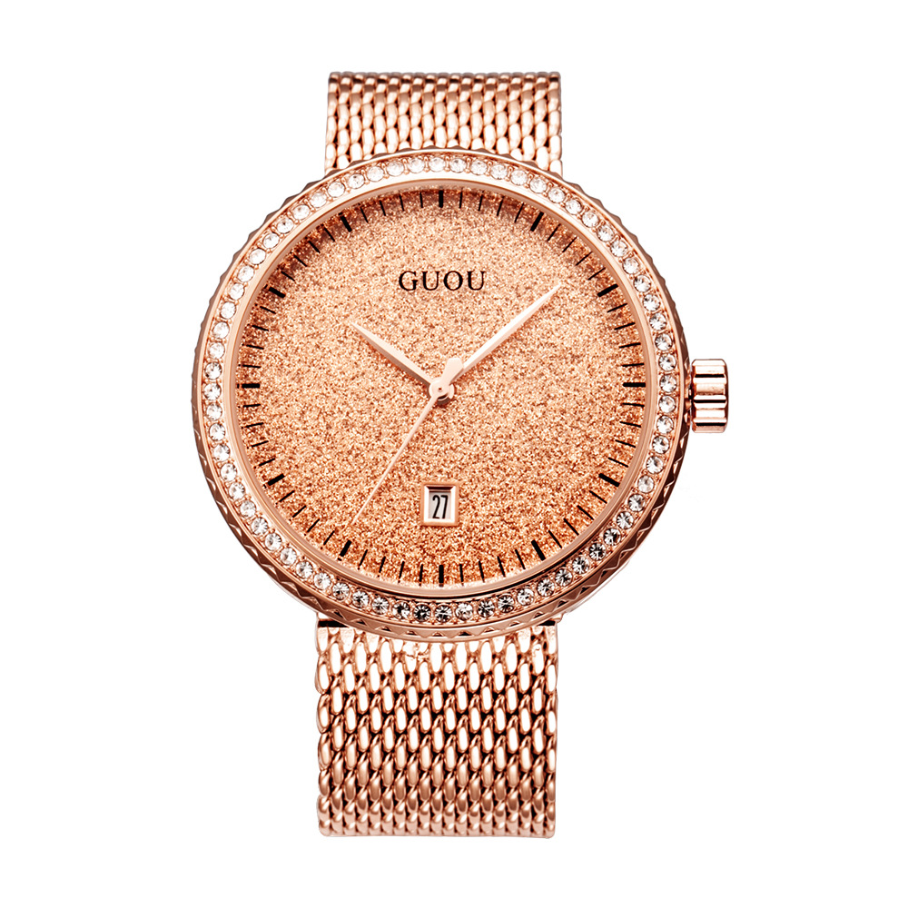 Guou Fashion Simple Mesh Retro - Mesh Stainless Strap ulasan dan harga