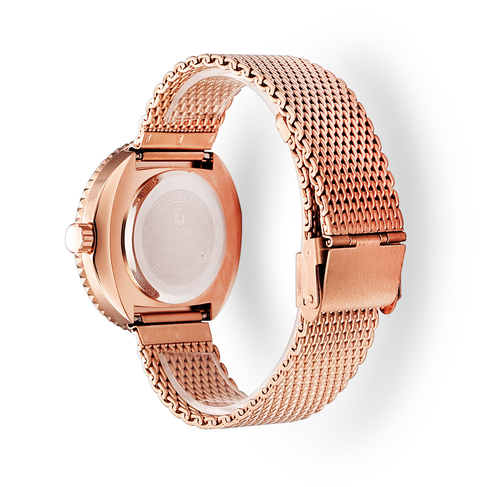 Guou Fashion Simple Mesh Retro - Mesh Stainless Strap ulasan dan harga