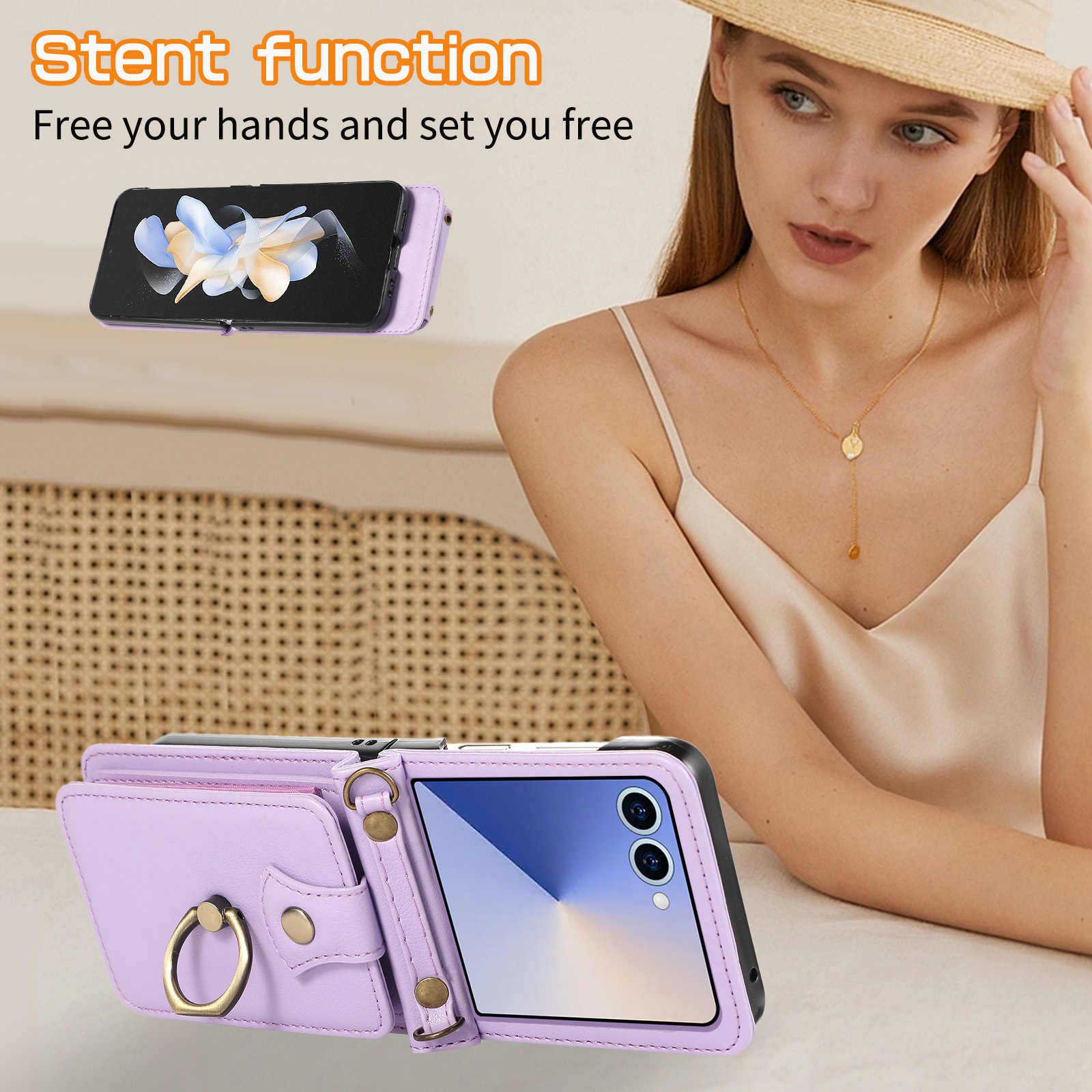 Leather Wallet Phone Case for  - Samsung Galaxy Strap ulasan dan harga