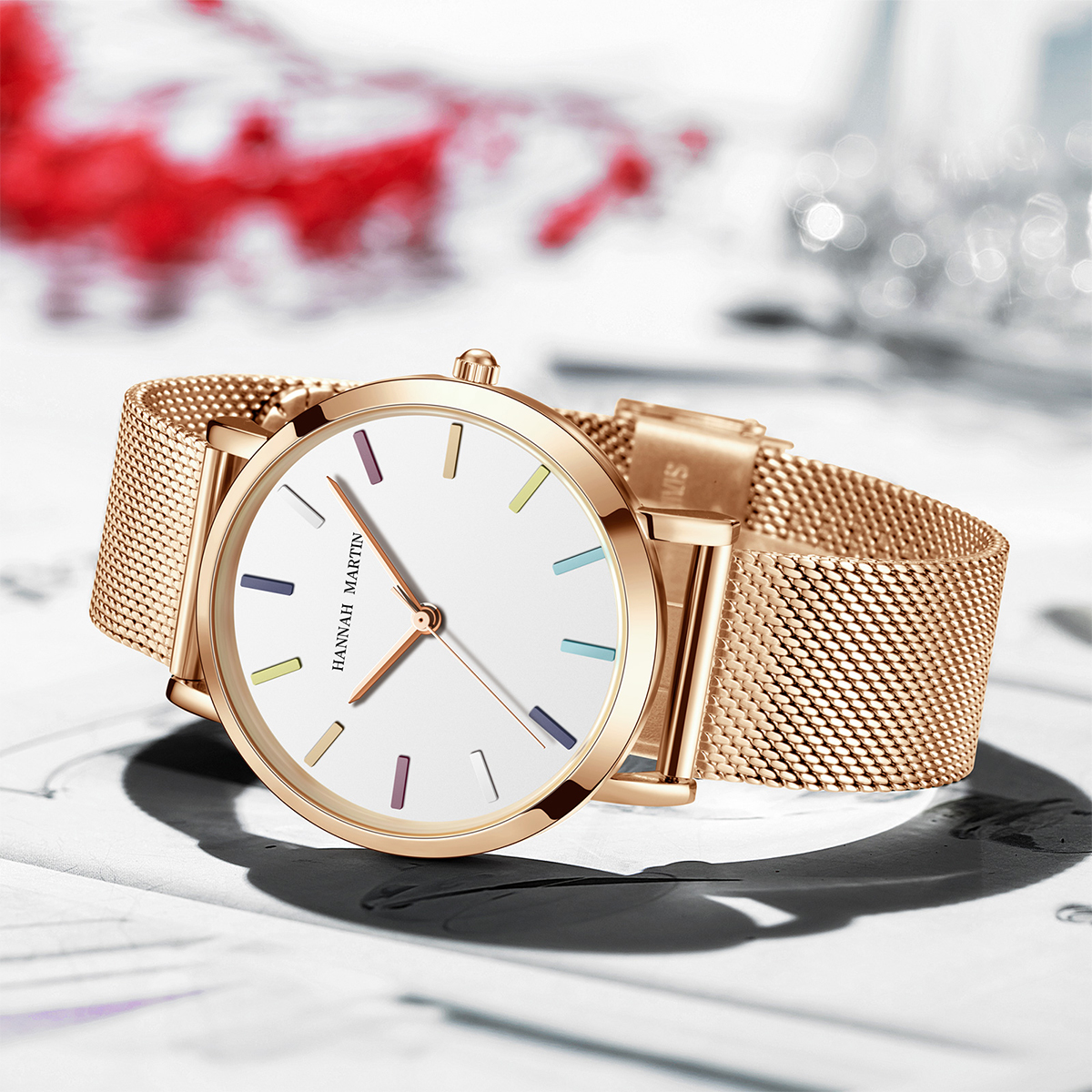 Hannah Martin Top Women Watch  - Mesh Stainless Strap ulasan dan harga