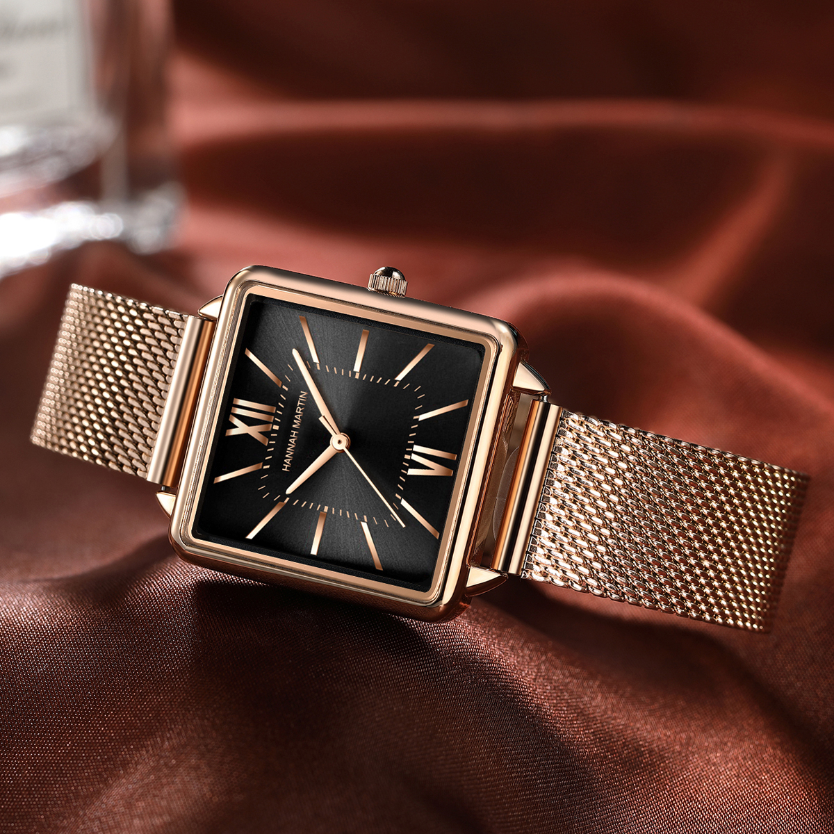 Ladies Square High Quality Sta - Mesh Stainless Strap ulasan dan harga