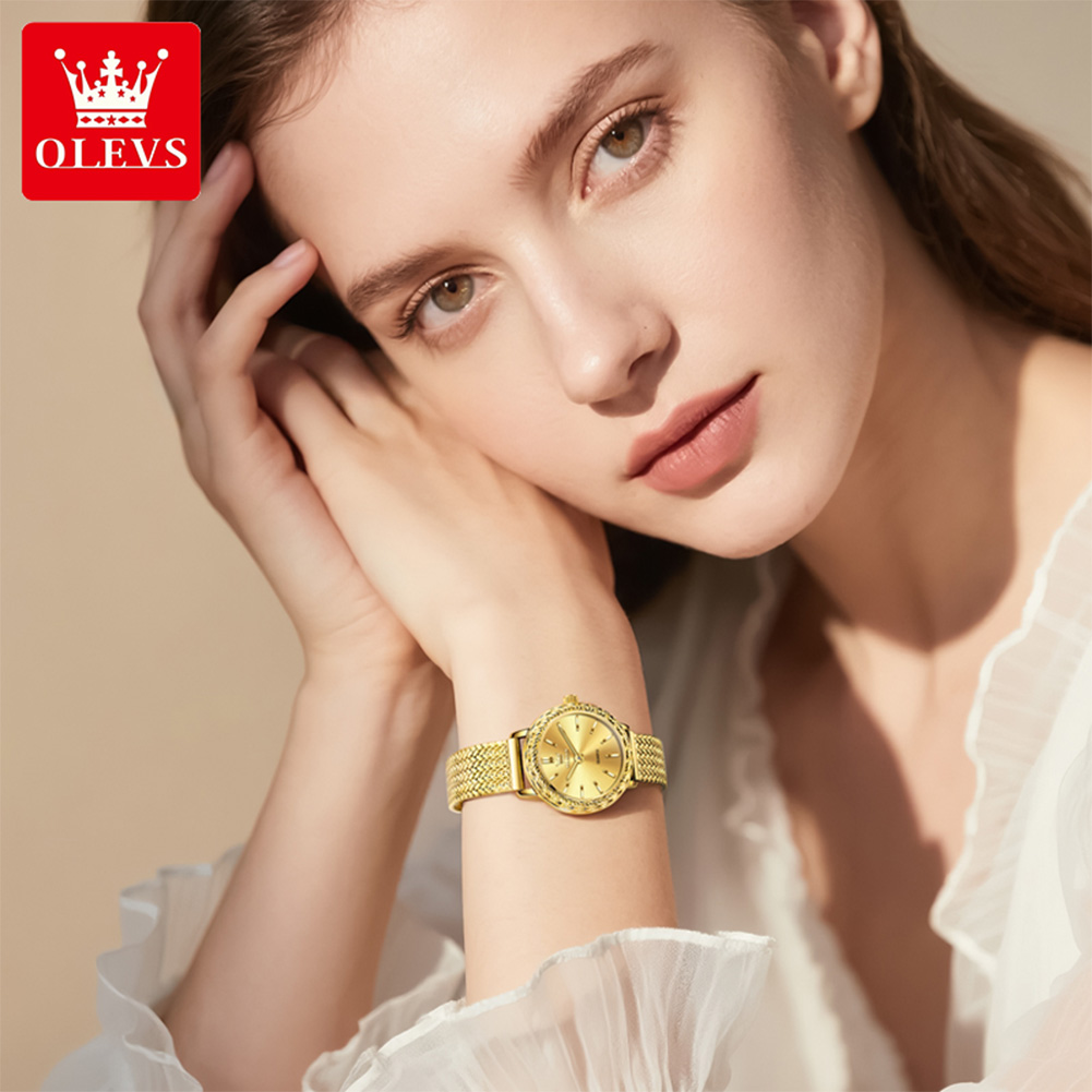 OLEVS 5643 Watches for Women T - Mesh Stainless Strap ulasan dan harga