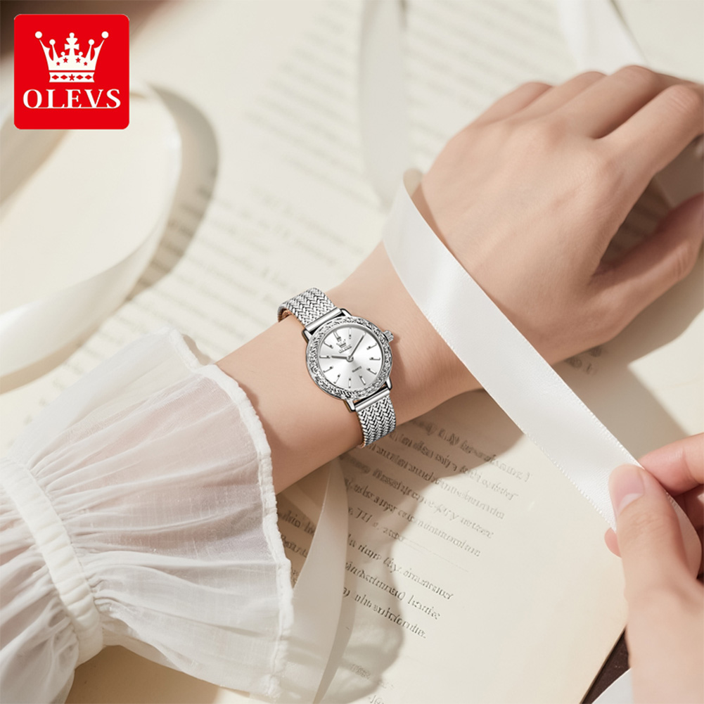 OLEVS 5643 Watches for Women T - Mesh Stainless Strap ulasan dan harga