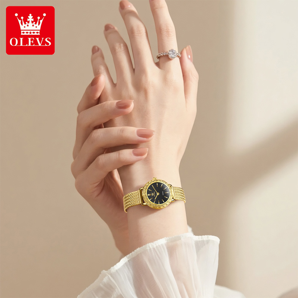 OLEVS 5643 Watches for Women T - Mesh Stainless Strap ulasan dan harga