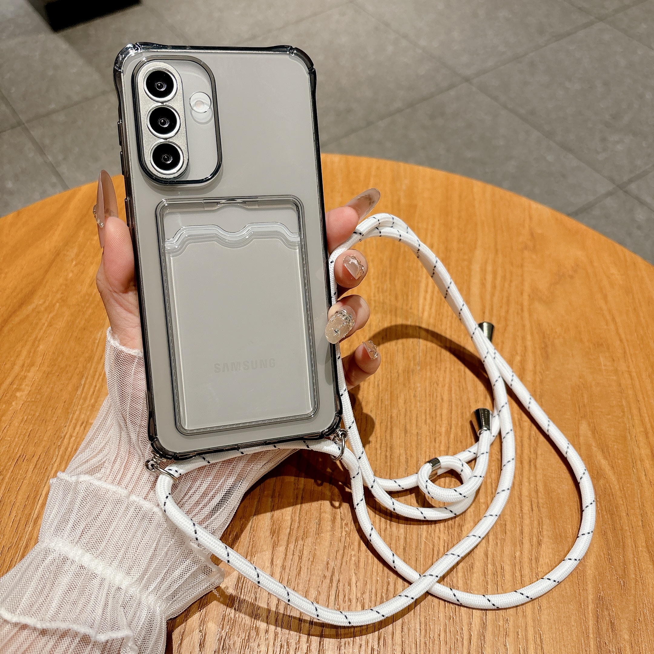 Light Gray Crossbody Strap Car - Samsung Galaxy Strap ulasan dan harga