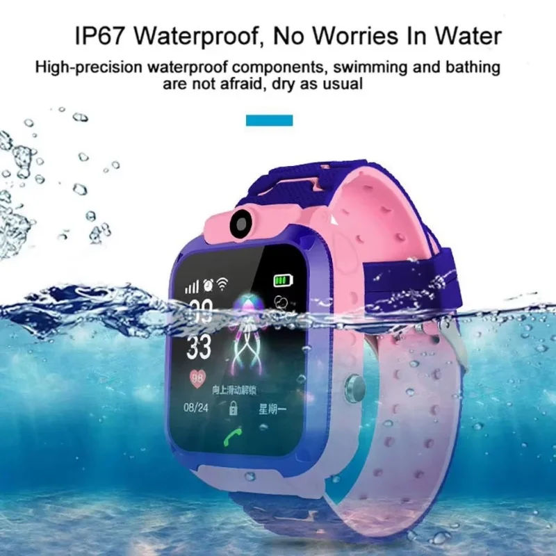 Lenovo Kids SOS GPS Location C - Smartwatch Watches For Kid Boy With Gps ulasan dan harga