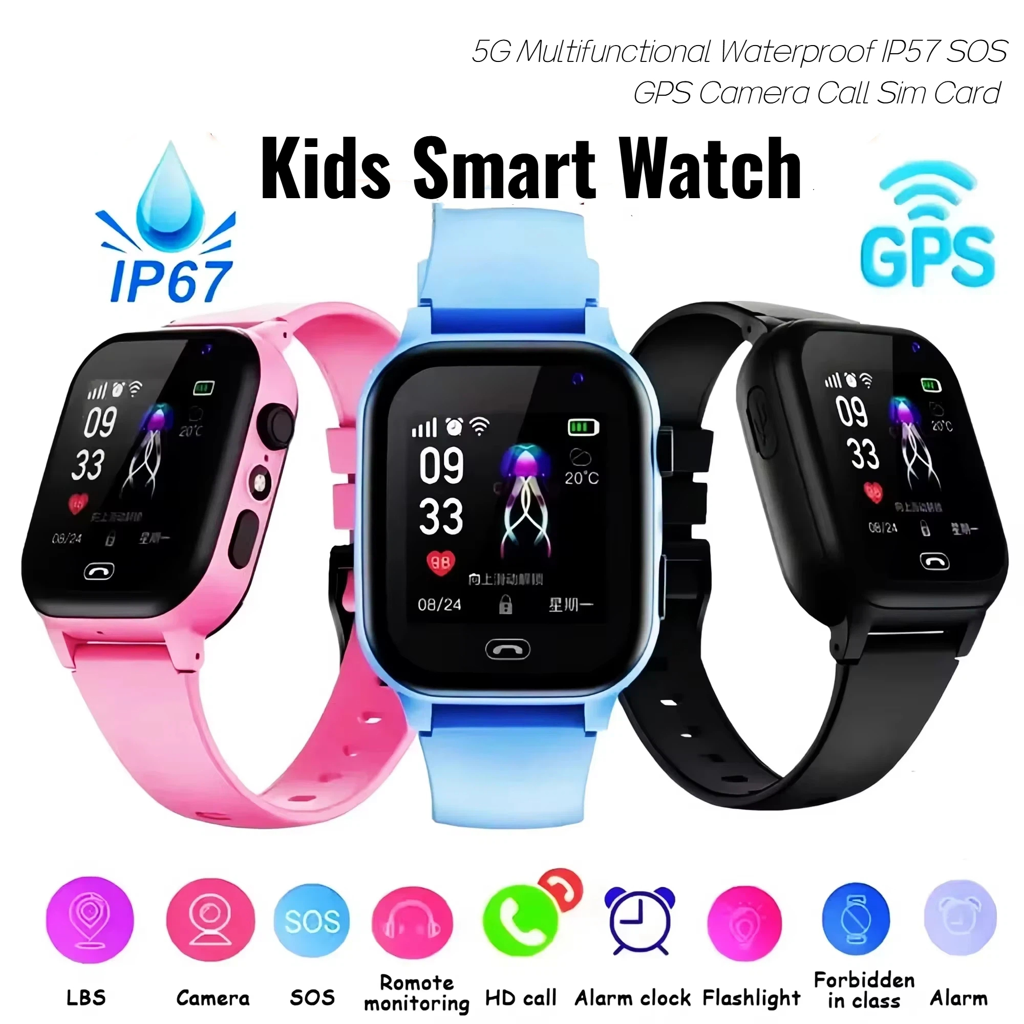 Lenovo Kids Smart Watch 5G GPS - Smartwatch Watches For Kid Boy With Gps ulasan dan harga