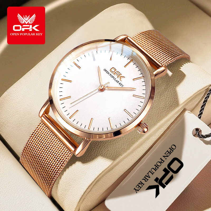 OPK 8101 Womens Watch Simple Q - Mesh Stainless Strap ulasan dan harga