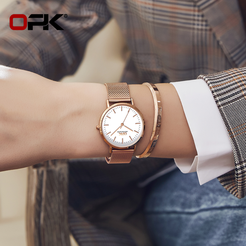 OPK 8101 Womens Watch Simple Q - Mesh Stainless Strap ulasan dan harga
