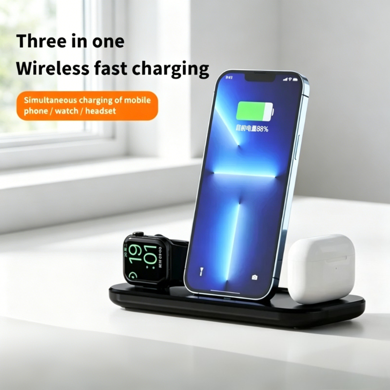 3 In 1 Wireless Charger Stand  - Watch Watch Xs ulasan dan harga