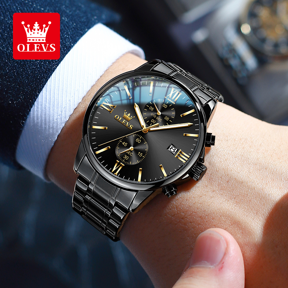 OLEVS 2886 Classic Black Quart - Smartwatch Watches For Men Brands ulasan dan harga