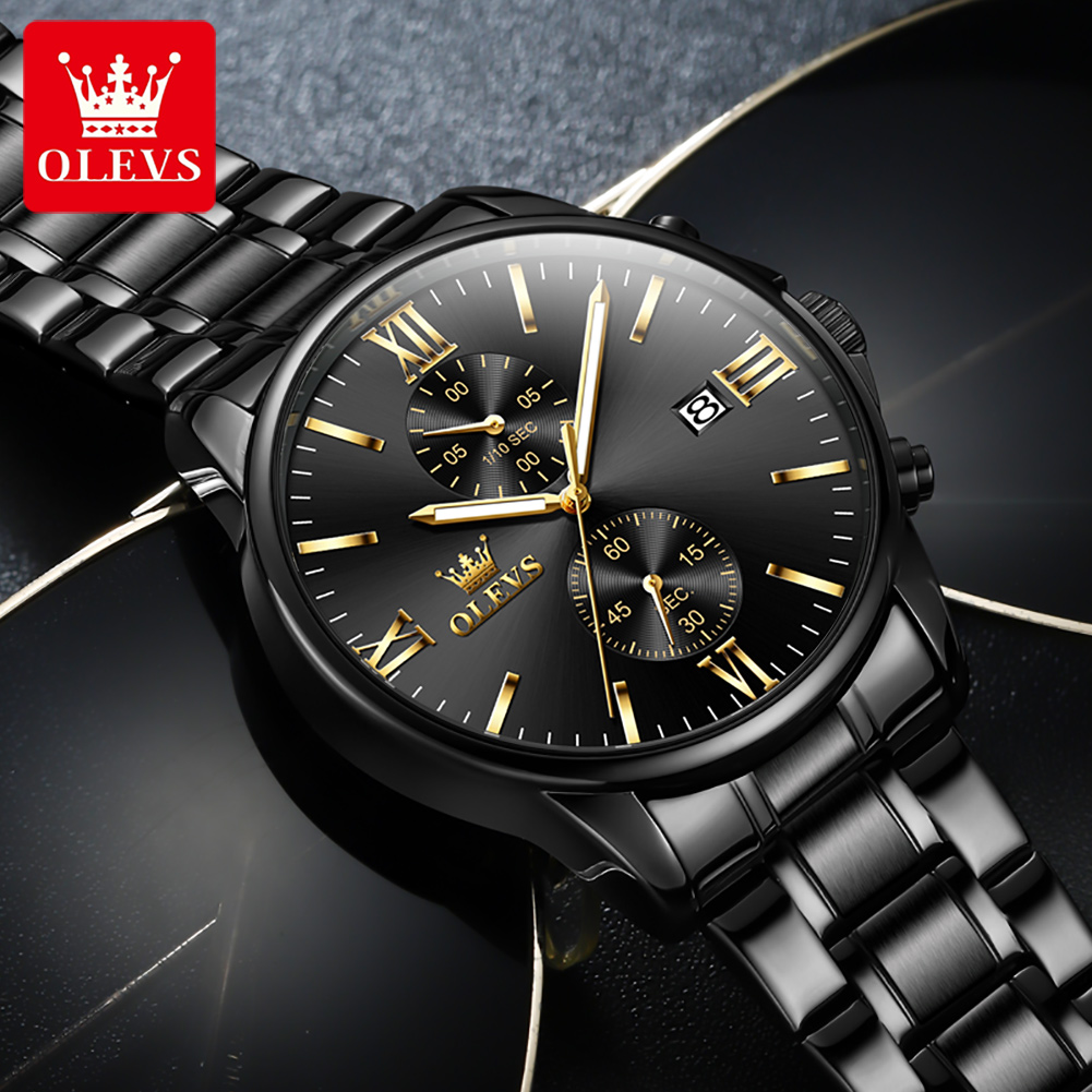 OLEVS 2886 Classic Black Quart - Smartwatch Watches For Men Brands ulasan dan harga