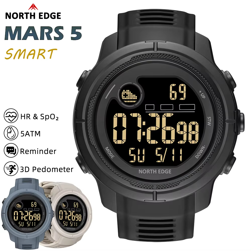 NORTH EDGE NEW MARS 5 Men's Di - Smartwatch Digital Watches For Women ulasan dan harga