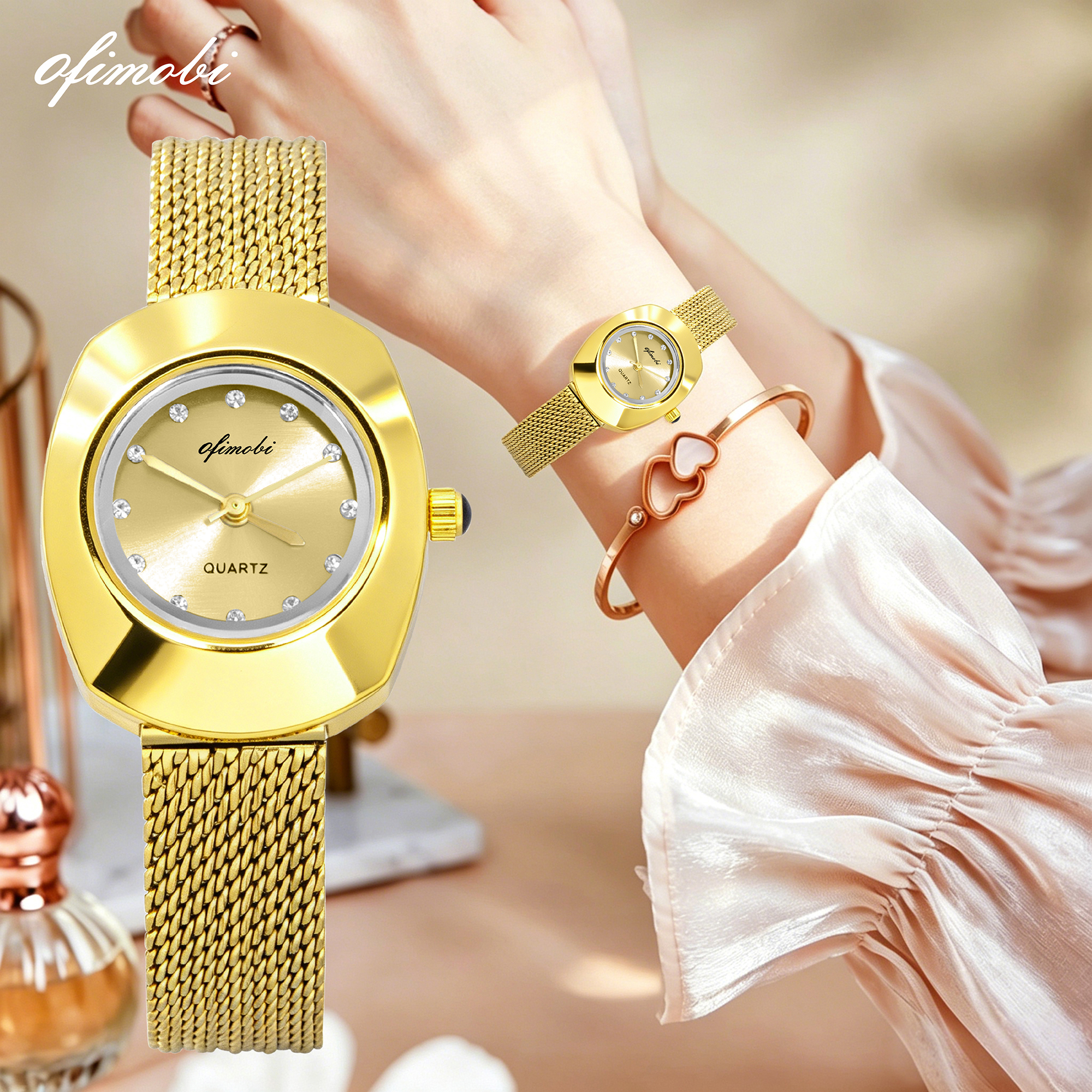 OFIMOBI Women Quartz Watch Sta - Mesh Stainless Strap ulasan dan harga