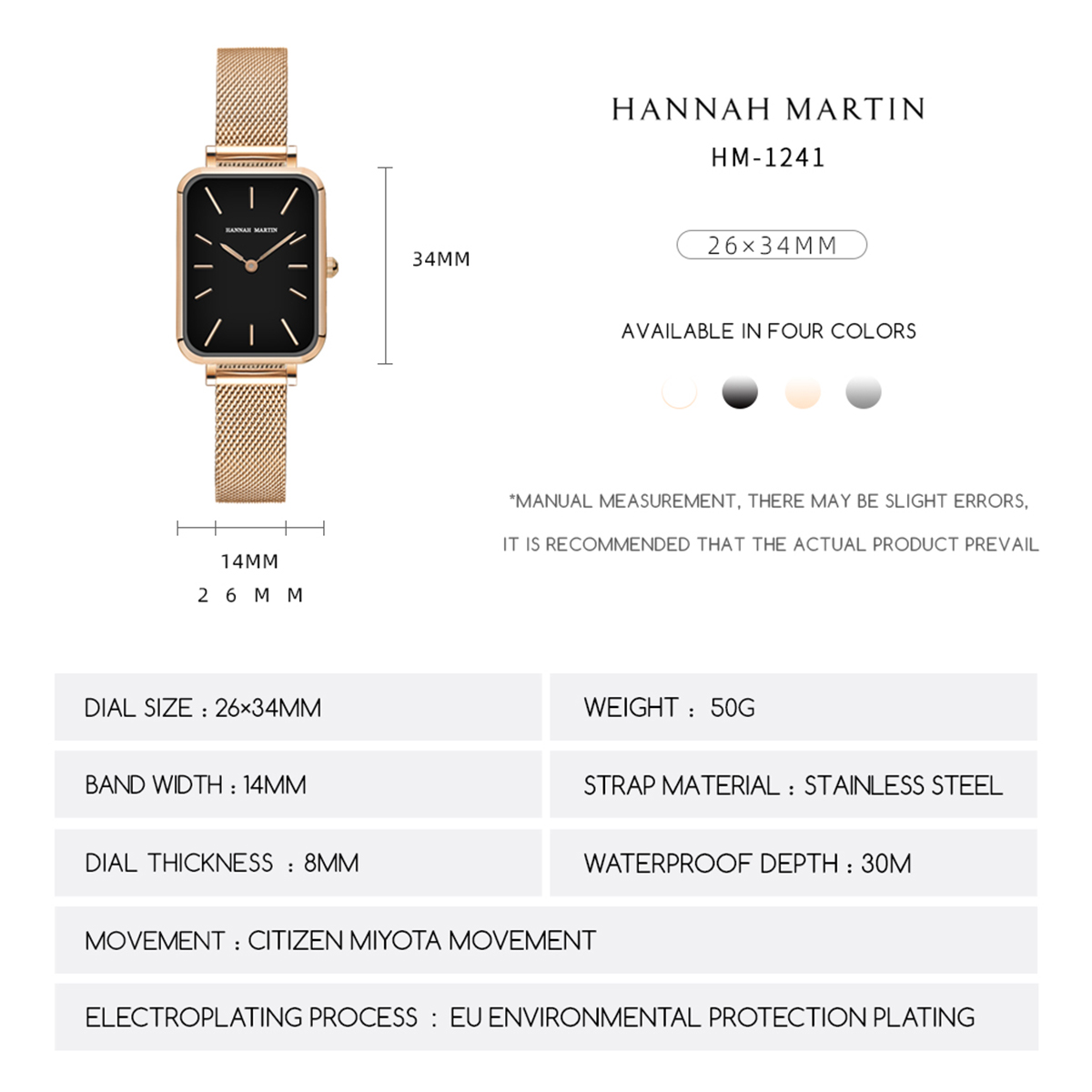 Rectangle Ultrathin Nordic Sim - Mesh Stainless Strap ulasan dan harga