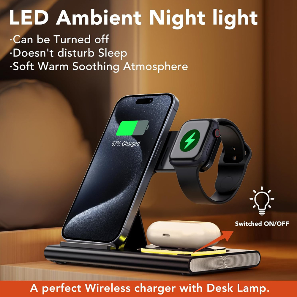 3 in 1 Foldable Charging Stati - Watch Watch Xs ulasan dan harga
