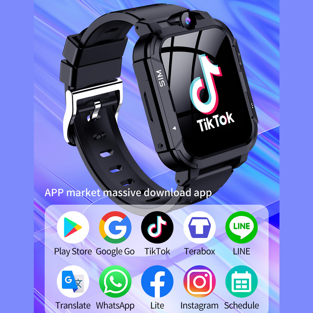 4G Kids Smart Watch 1+8GB GPS  - Smartwatch Watches For Kid Boy With Gps ulasan dan harga