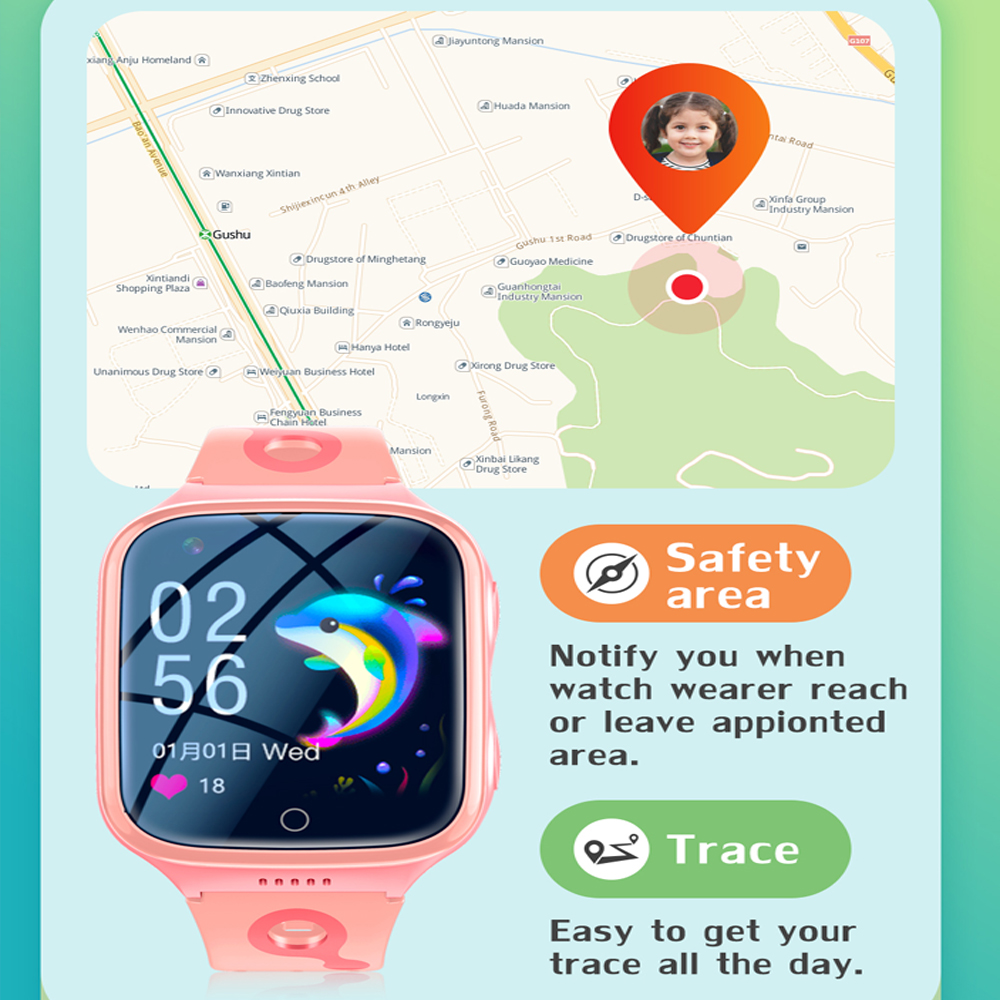 4G Smart Watch Kids GPS WiFi V - Smartwatch Watches For Kid Boy With Gps ulasan dan harga