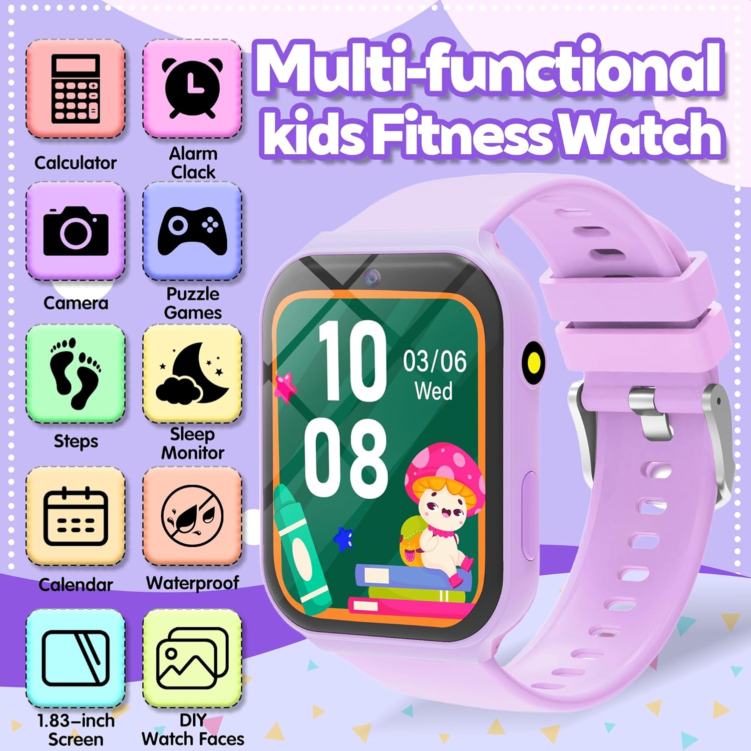 Kids Smart Watch with 18 Games - Smartwatch Digital Watches For Kid Girl ulasan dan harga