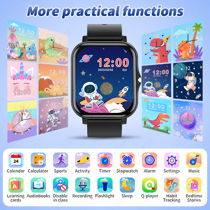 LIGE 2025 Audiobook Children S - Smartwatch Digital Watches For Kid Girl ulasan dan harga