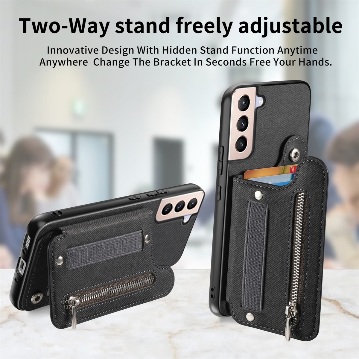Flip Card Bag Phone Case For S - Samsung Galaxy Strap ulasan dan harga