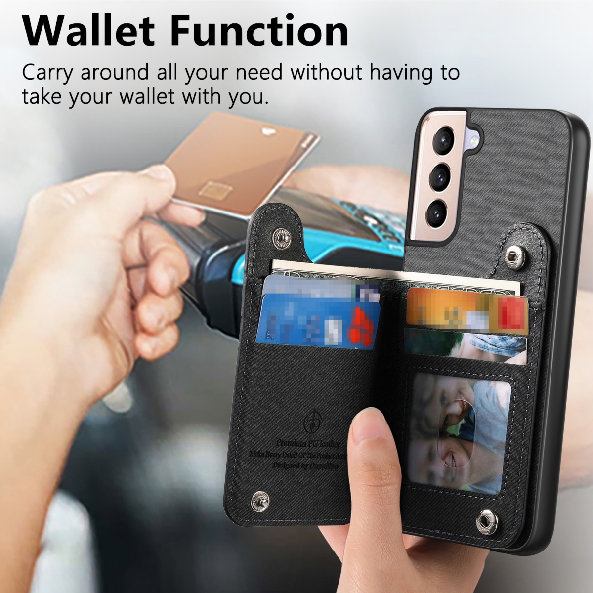 Flip Card Bag Phone Case For S - Samsung Galaxy Strap ulasan dan harga