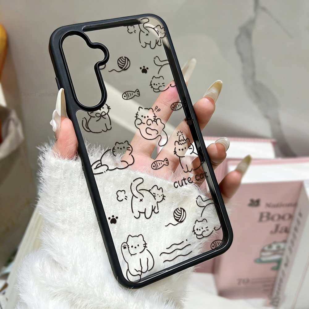 Cartoon Cat Phone Case For Sam - Samsung Galaxy Strap ulasan dan harga