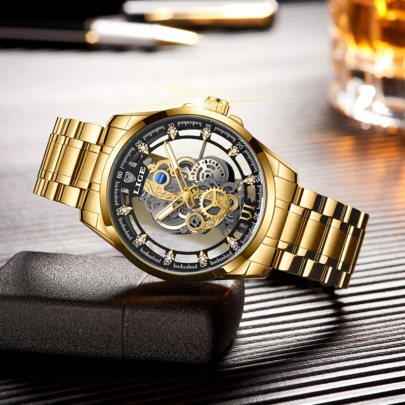2026 LIGE Men Watch Skeleton A - Smartwatch Watches For Men Brands ulasan dan harga