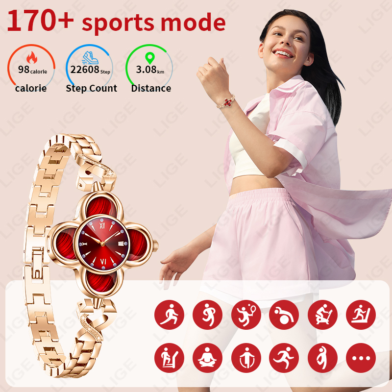 LIGE Quartz Smartwatch AI Brac - Smartwatch Digital Watches For Women ulasan dan harga