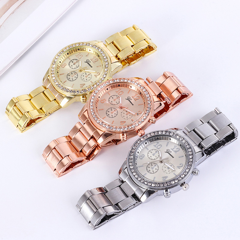 Gold Women Watch Geneva Classi - Minimalist Thin Watch ulasan dan harga