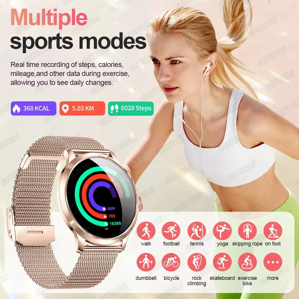 2026 New Ultra-thin Smart Watc - Smartwatch Digital Watches For Women ulasan dan harga