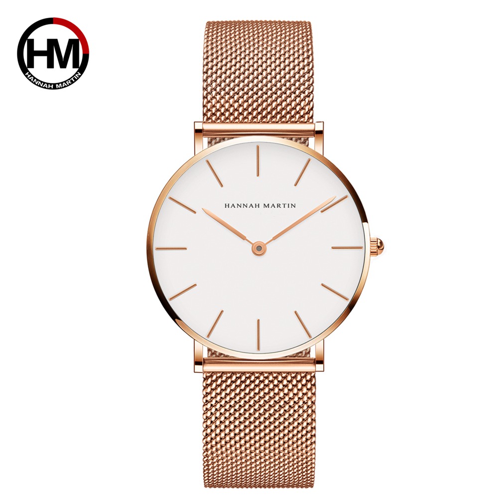 Hannah Martin Top Brand Luxury - Minimalist Thin Watch ulasan dan harga