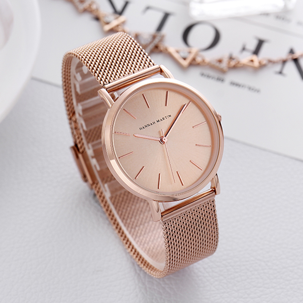 Hannah Martin Top Brand Luxury - Minimalist Thin Watch ulasan dan harga