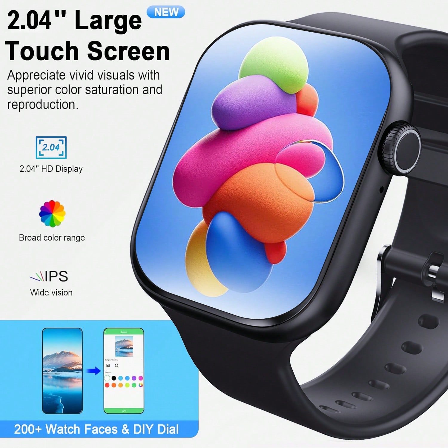 2.01 Inch Touch Screen Smart W - Smartwatch Digital Watches For Women ulasan dan harga