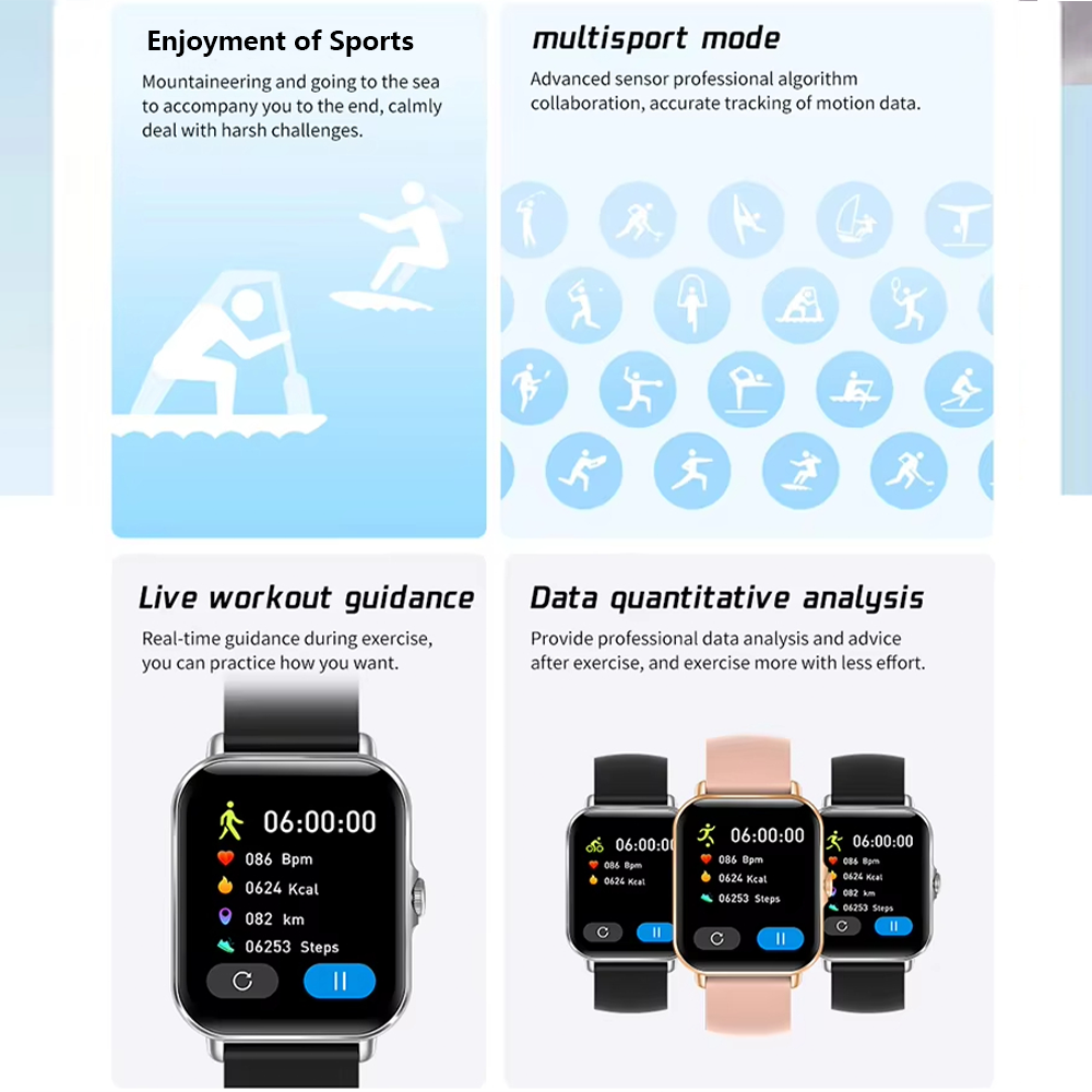 LAXASFIT 2025 Smart Watch Blue - Smartwatch Digital Watches For Women ulasan dan harga