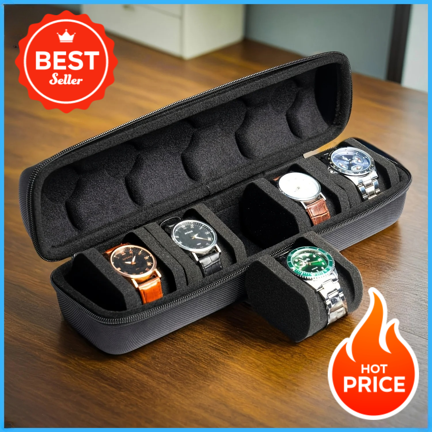 1pc 5-Slot Watch Case | Hard S - Tag Watches Smartwatch ulasan dan harga