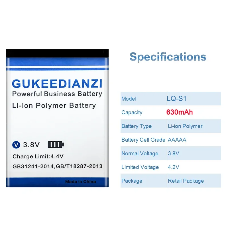 630mAh LQ-S1 Watch Battery For - Watch V8 ulasan dan harga
