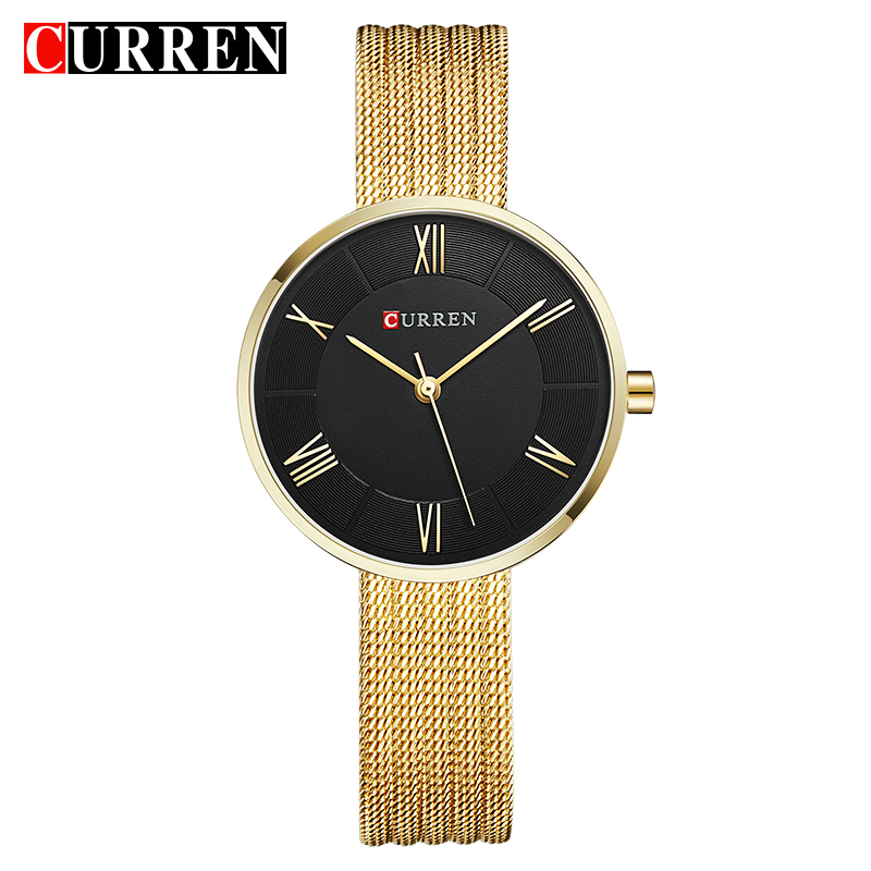CURREN 9020 Small Dial Quartz  - Mesh Stainless Strap ulasan dan harga