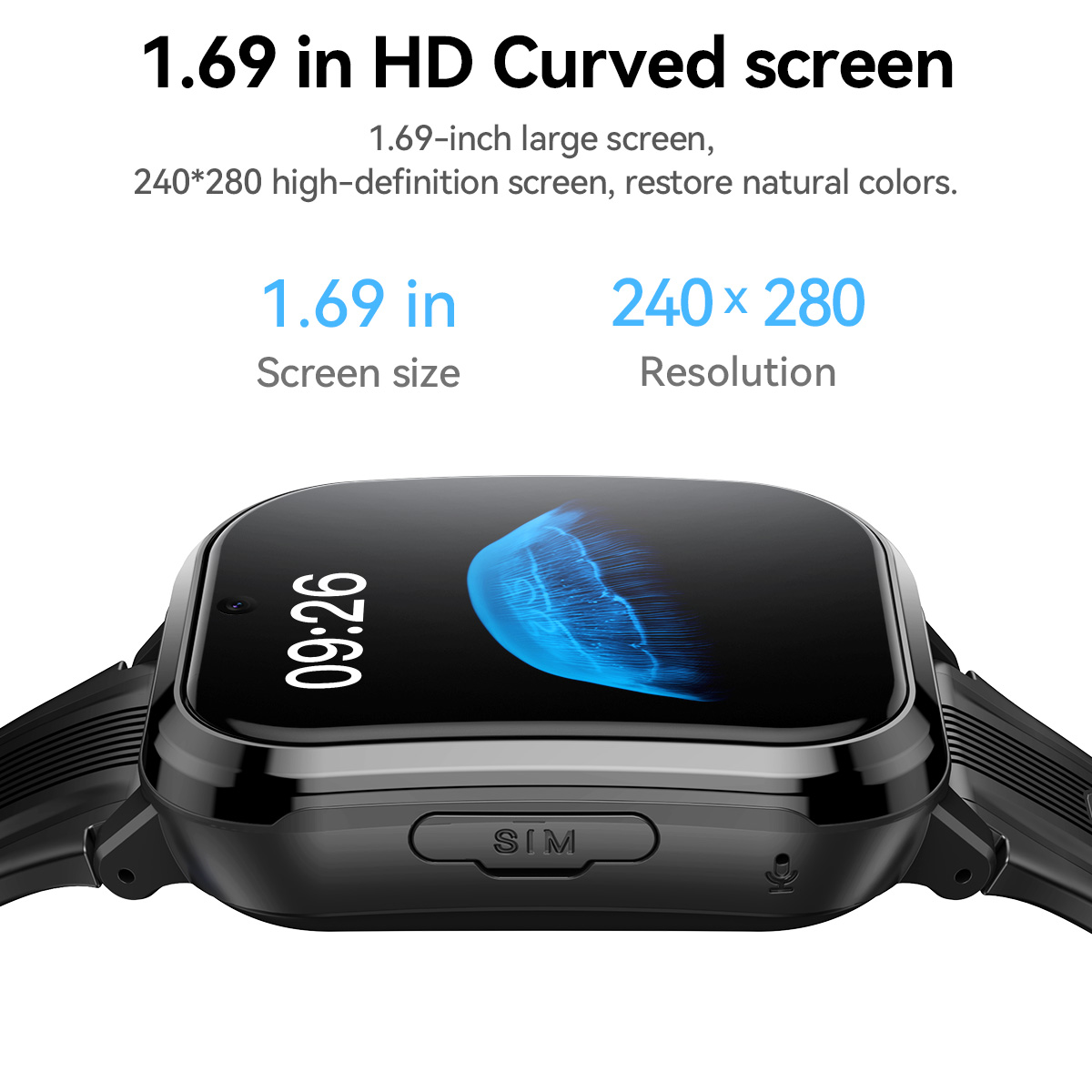 HOCO Y108 1.69inch HD LCD Curv - Smartwatch Watches For Kid Boy With Gps ulasan dan harga