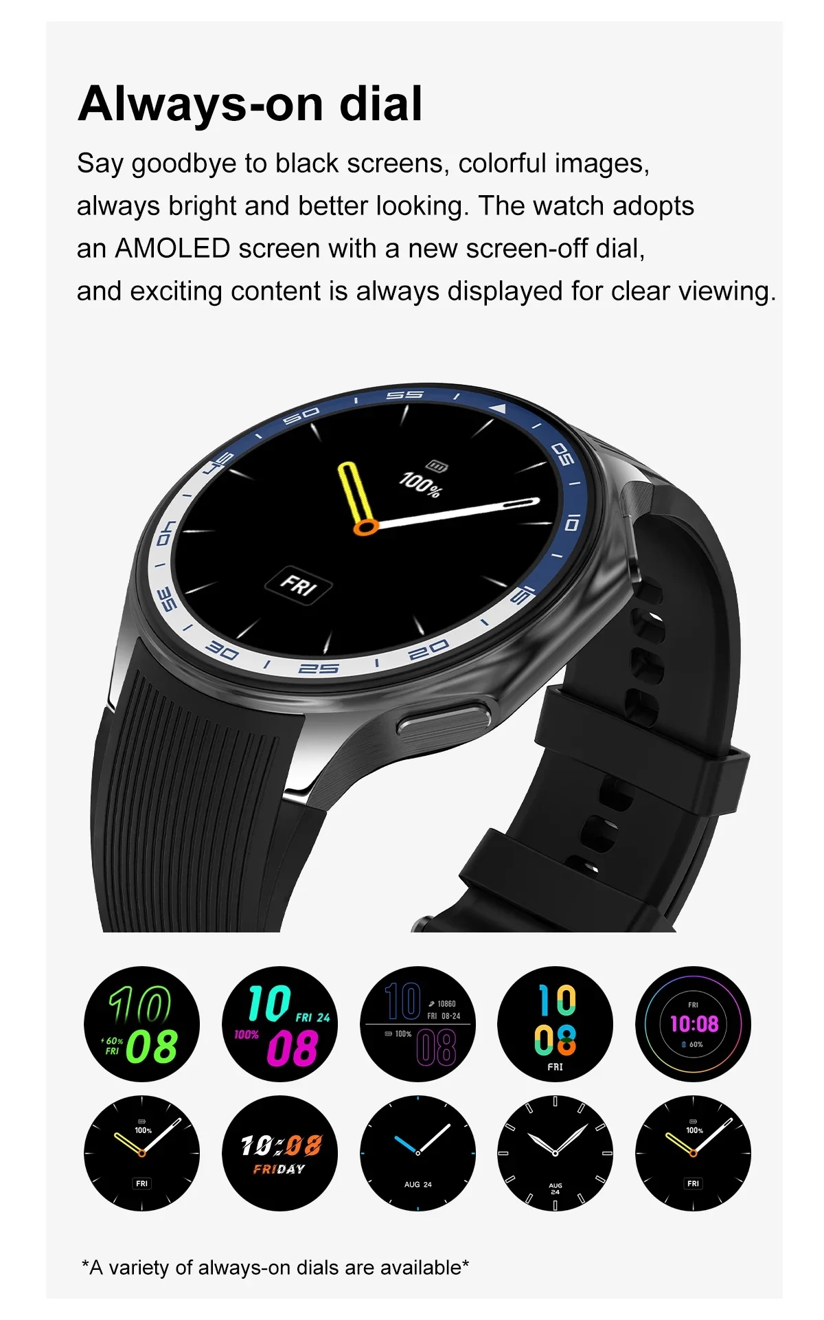 1.43 inch Big Screen Men Women - Watch Watch Xs ulasan dan harga